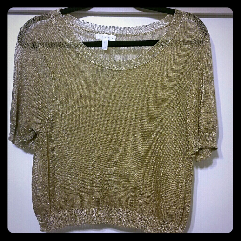 LEITH Gold crop top
